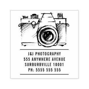 Tampons Encreurs Artiste SLR Caméra de film photographe Timbre en