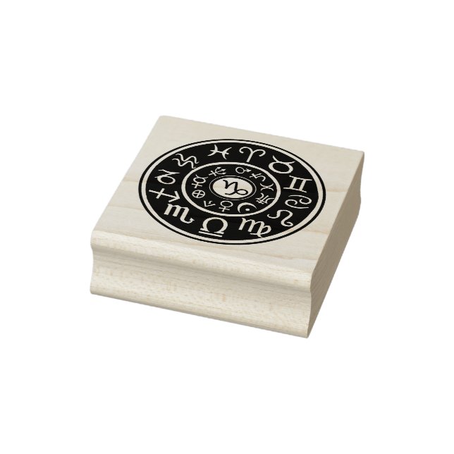 Tampons Encreurs Astrologie Capricorne Timbre design Zodiac (Tampon)