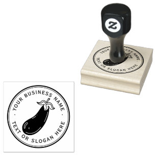 Tampons Encreurs aubergine Logo d'entreprise personnalisé Grand