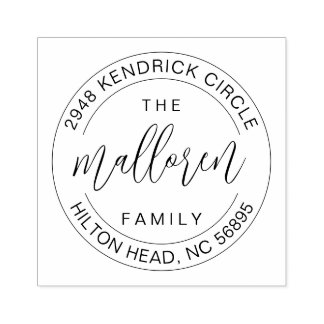 Tampons Encreurs Auto-Inking retour Adresse cadeau de chauffage dom