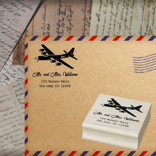 Tampons Encreurs Avion vintage B-17 Forteresse volante Aviation