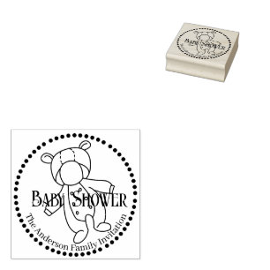 Tampons Encreurs Baby shower Bébé Porter Timbre en caoutchouc