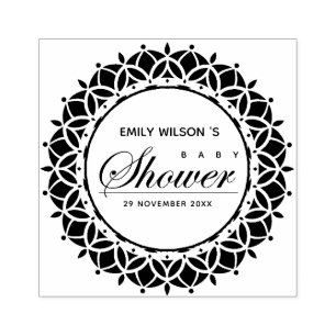 TAMPONS ENCREURS BABY SHOWER DE SCRIPT PERSONNALISÉ CLASSIQUE ORNAT