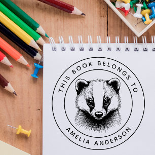 Tampons Encreurs Badger Bébé Personnalisé Ce Livre Appartient Au No