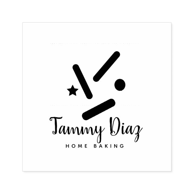 Tampons Encreurs Baker Sprinkings Confetti Bakery Baker Logo (Impression)