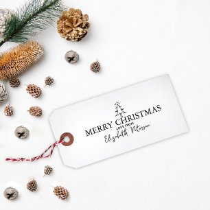 Tampons Encreurs Balise Minimaliste Joyeux Arbre de Noël