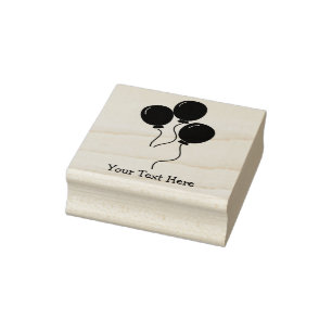 Tampons Encreurs Ballons de fête d'anniversaire Texte personnalisé