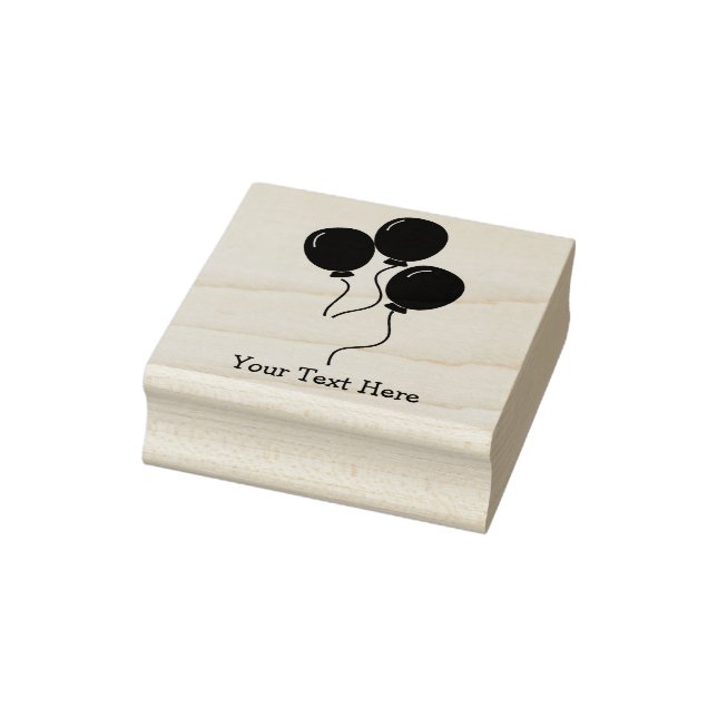 Tampons Encreurs Ballons de fête d'anniversaire Texte personnalisé (Tampon)