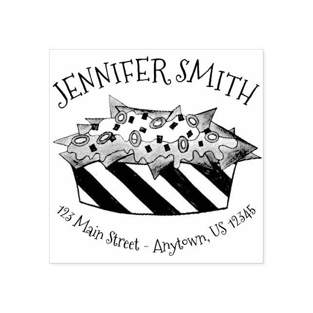 Tampons Encreurs Ballpark Fromage Nacho Chips Snack Adresse aliment (Impression)