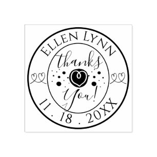 Tampons Encreurs Bat ou Bar Mitzvah Coeur Encaisser Timbre en caout