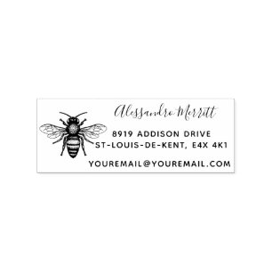 Tampons Encreurs Belle adresse de retour famille BEE