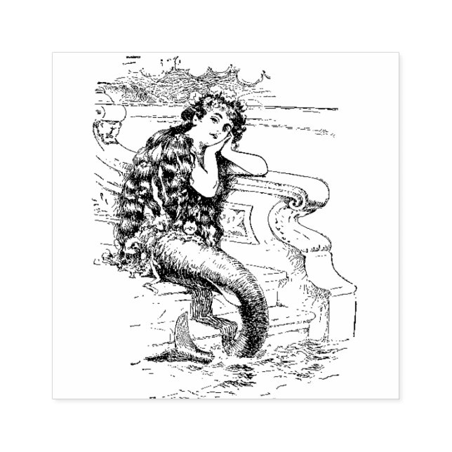 Tampons Encreurs Belle sirène Vintage (Impression)