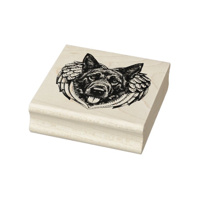Tampons Encreurs berger allemand Angel tête de chien illustration (Tampon)