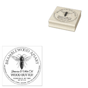 Tampons Encreurs Beurre de bois de cire d'abeille avec abeille roya