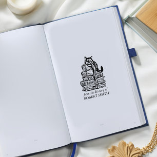 Tampons Encreurs Bibliothèque Vintage personnalisée