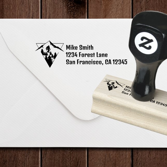 Tampons Encreurs BigFoot Sasquatch Squatchy Forest Mountain Simple (Créateur téléchargé)