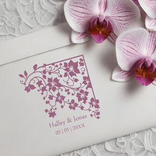 Tampons Encreurs Boho romantique Rustique Fleur sauvage Corner Mari