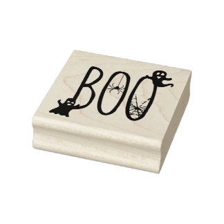 Tampons Encreurs Boo Whimsical Spooky Ghost & Spider Halloween