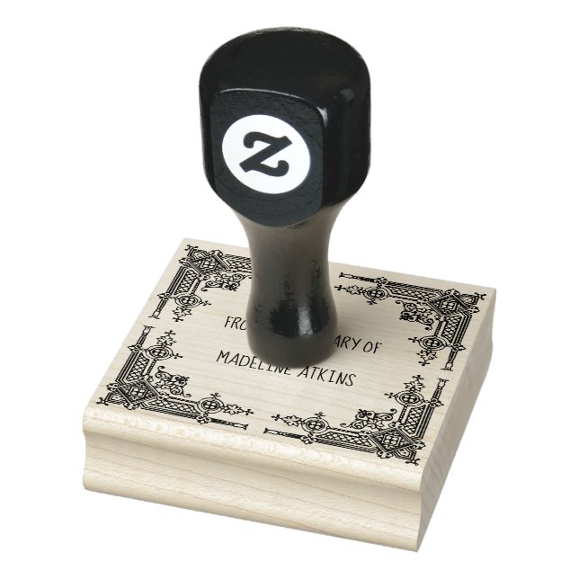 Tampons Encreurs Bookplate de cadre victorien de la bibliothèque de (Tampon)