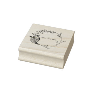 Tampons Encreurs Bordure circulaire florale avec fleurs de pois dou