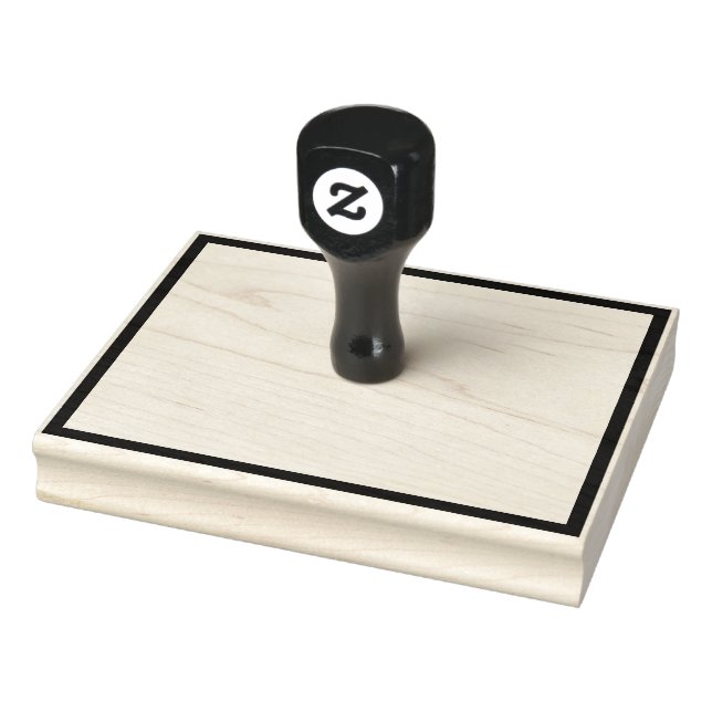 Tampons Encreurs Bordure rectangulaire vide simple 4 po x 5 po (Tampon)