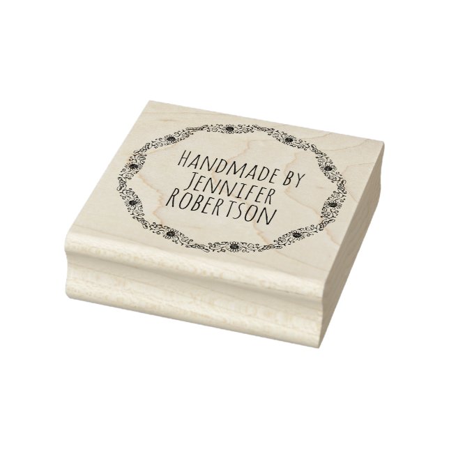 Tampons Encreurs Bordure vintage De Tournesol Faite À La Main Par T (Tampon)