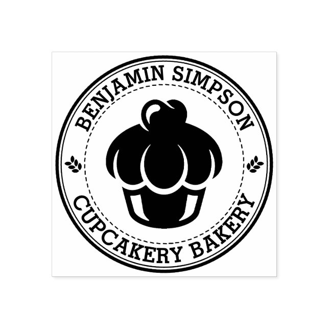 Tampons Encreurs Boulangerie à gâteau sucré Logo Timbre en caoutcho (Impression)