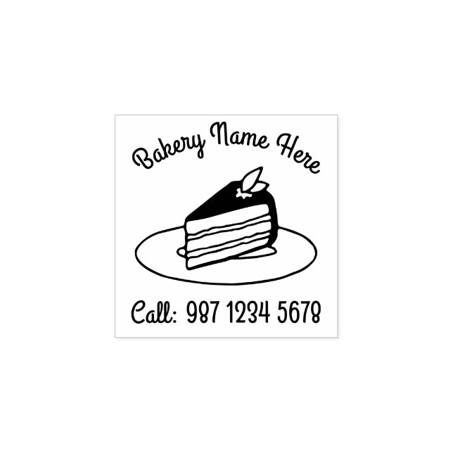 Tampons Encreurs Boulangerie en tranche de gâteau Pâtisserie (Impression)