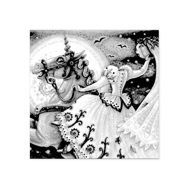 TAMPONS ENCREURS BRIDE DE SLEEPY HOLLOLOWEEN HALLOWEEN CAOUTCHOUC (Impression)