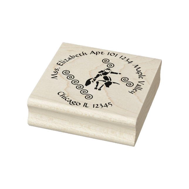 Tampons Encreurs Bull Rider Family Accueil Adresse de retour (Tampon)