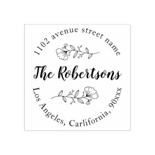 Tampons Encreurs cachet de nom et d'adresse personnalisé