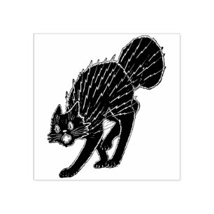 Tampons Encreurs Cachet noir effrayant d'Halloween Vintage