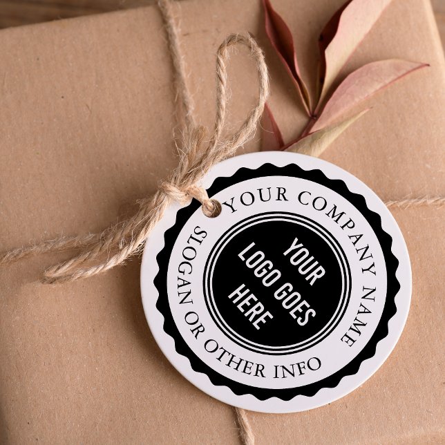 Tampons Encreurs Cadre de timbre circulaire du logo d'entreprise pe (Custom Business Logo Round Stamp)