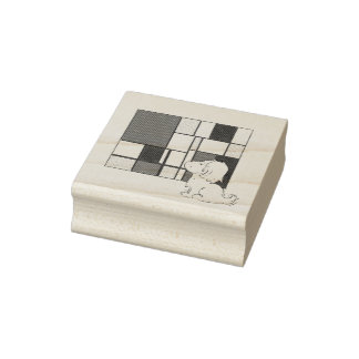 Tampons Encreurs Camomille Inspirée de Mondrian