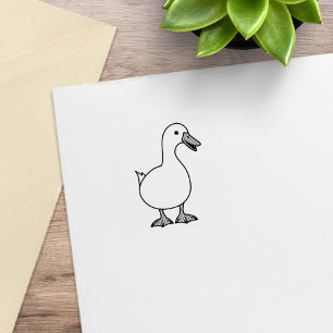 Tampons Encreurs Canard blanc mignon animal de compagnie 1x1