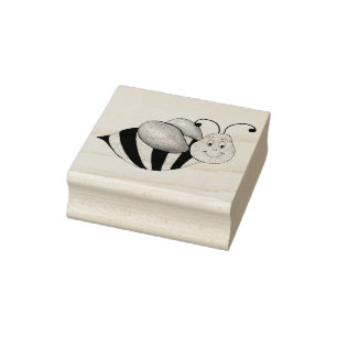 Tampons Encreurs Caricature Bumble Bee Bees Bumblebee Insect Timbre