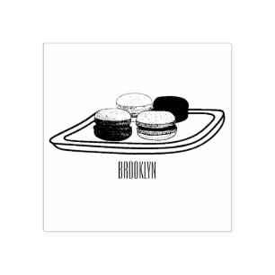 Tampons Encreurs Caricature de Macaron