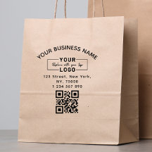 Carré Code QR du logo de l'entreprise personnalisé