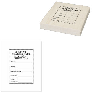 Tampons Encreurs Carte de commerce pour artiste en caoutchouc Retou