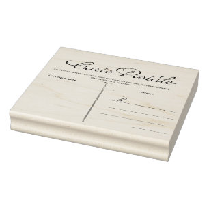 Tampons Encreurs Carte Postale Française Vierge Modèle Rubbe