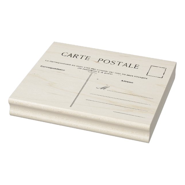 Tampons Encreurs Carte Postale Française Vierge Modèle Rubbe (Tampon)