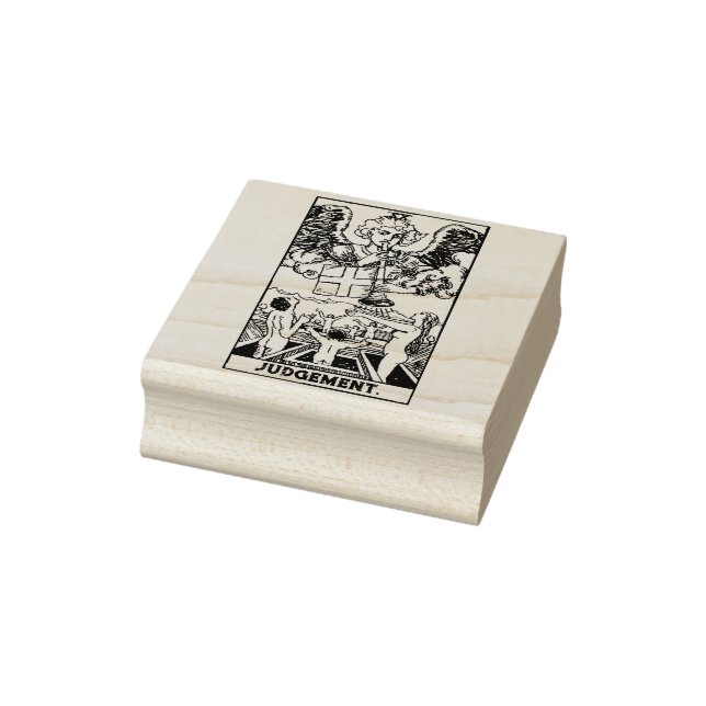 Tampons Encreurs Carte Tarot : Jugement : Texte personnalisé (Tampon)