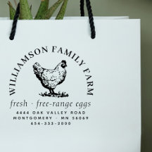 Carton classique à gros oeufs de poule Adresse de 