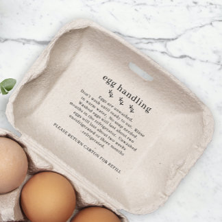 Tampons Encreurs Carton de manipulation des oeufs frais de la ferme