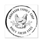 Carton d'oeuf de poulet décoratif vintage tiré à l