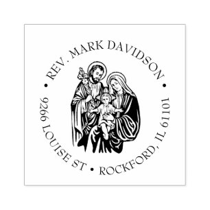 Tampons Encreurs Catholique Sainte Famille Jésus, Marie Joseph Adre