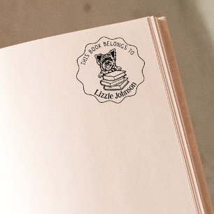 Tampons Encreurs Ce Livre Appartient À, Mignonne Yorkshire