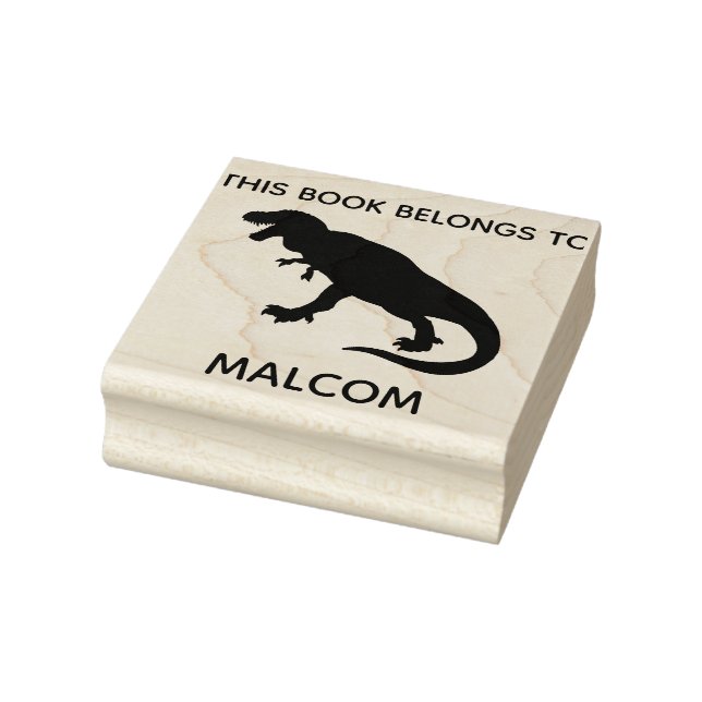 Tampons Encreurs Ce Livre Appartient À T-Rex Dinosaur Kids Custom (Tampon)