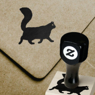 Tampons Encreurs Chat à pied Kitty à poil long à queue flottante