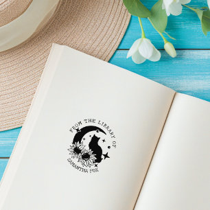 Tampons Encreurs Chat de Lune Mystique De la Bibliothèque De